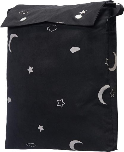 Portable Window Blackout Shades with Suction Cups, Moon and Stars Design, 78 x 50 Inch, 1 Pack