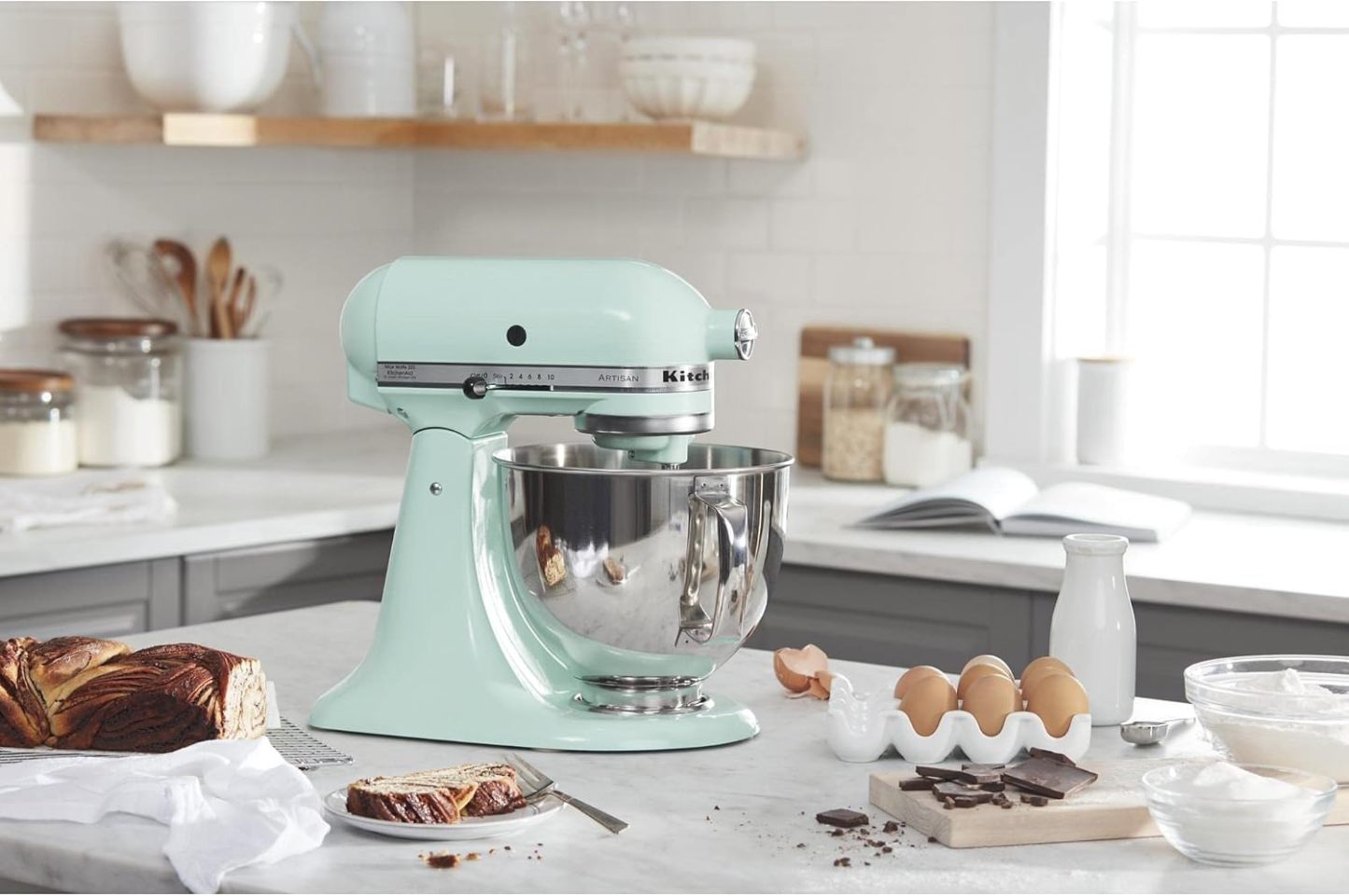 KitchethtnAid Artisan Series 5-Quart Tilt-Head Stand Mixer, Empire Red, KSM150PSER