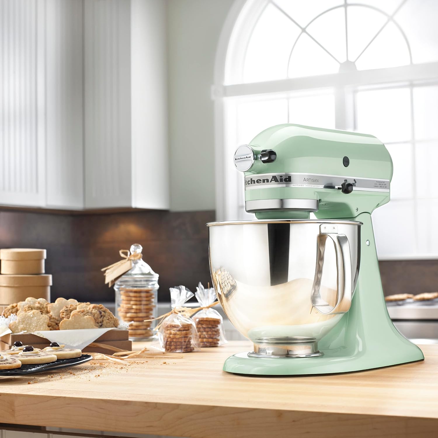 KitchethtnAid Artisan Series 5-Quart Tilt-Head Stand Mixer, Empire Red, KSM150PSER