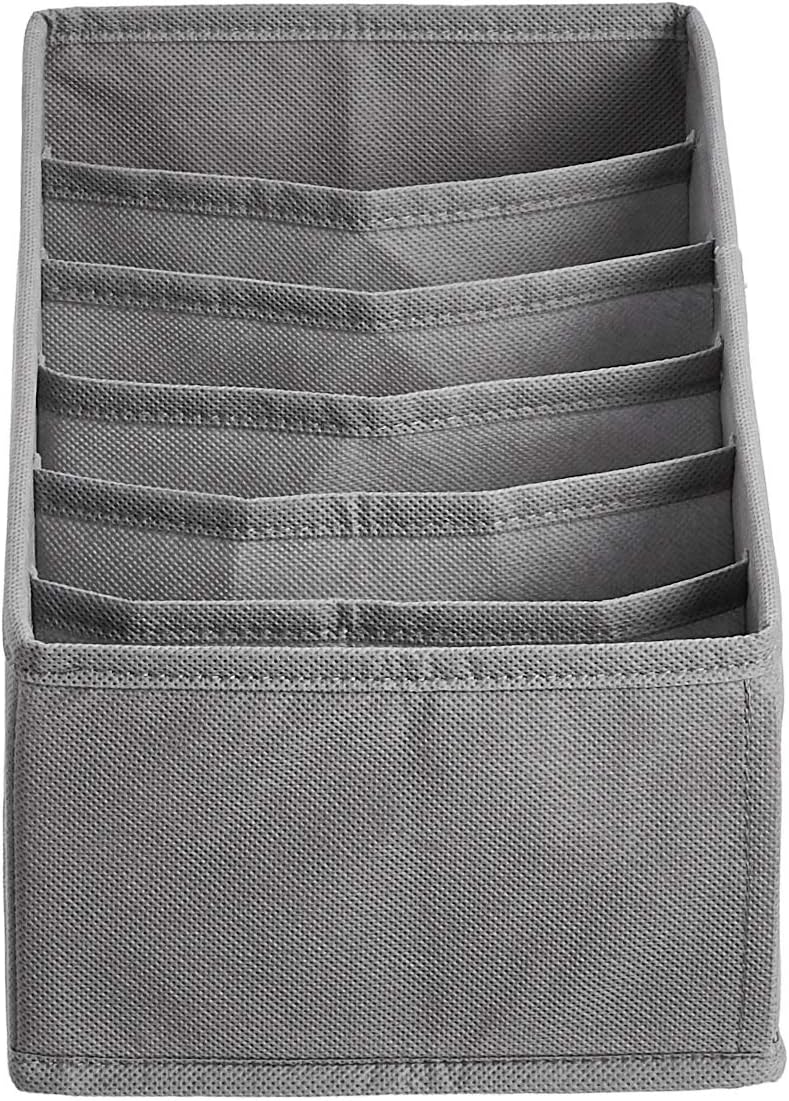 Underwear Dresser Drawer Organizers, Pack of 2, Gray
