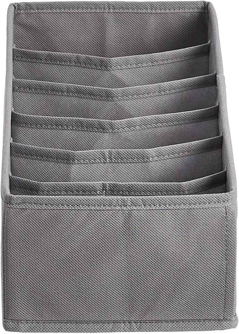 Underwear Dresser Drawer Organizers, Pack of 2, Gray