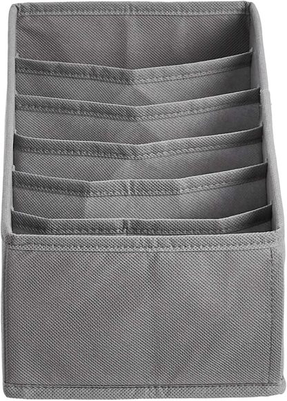 Underwear Dresser Drawer Organizers, Pack of 2, Gray
