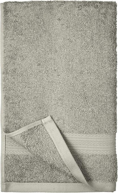Fade-Resistant Cotton Washcloth - 12-Pack, Black