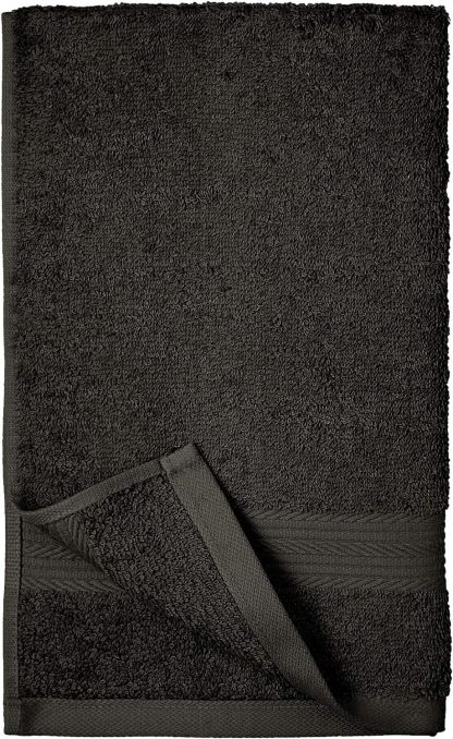 Fade-Resistant Cotton Washcloth - 12-Pack, Black