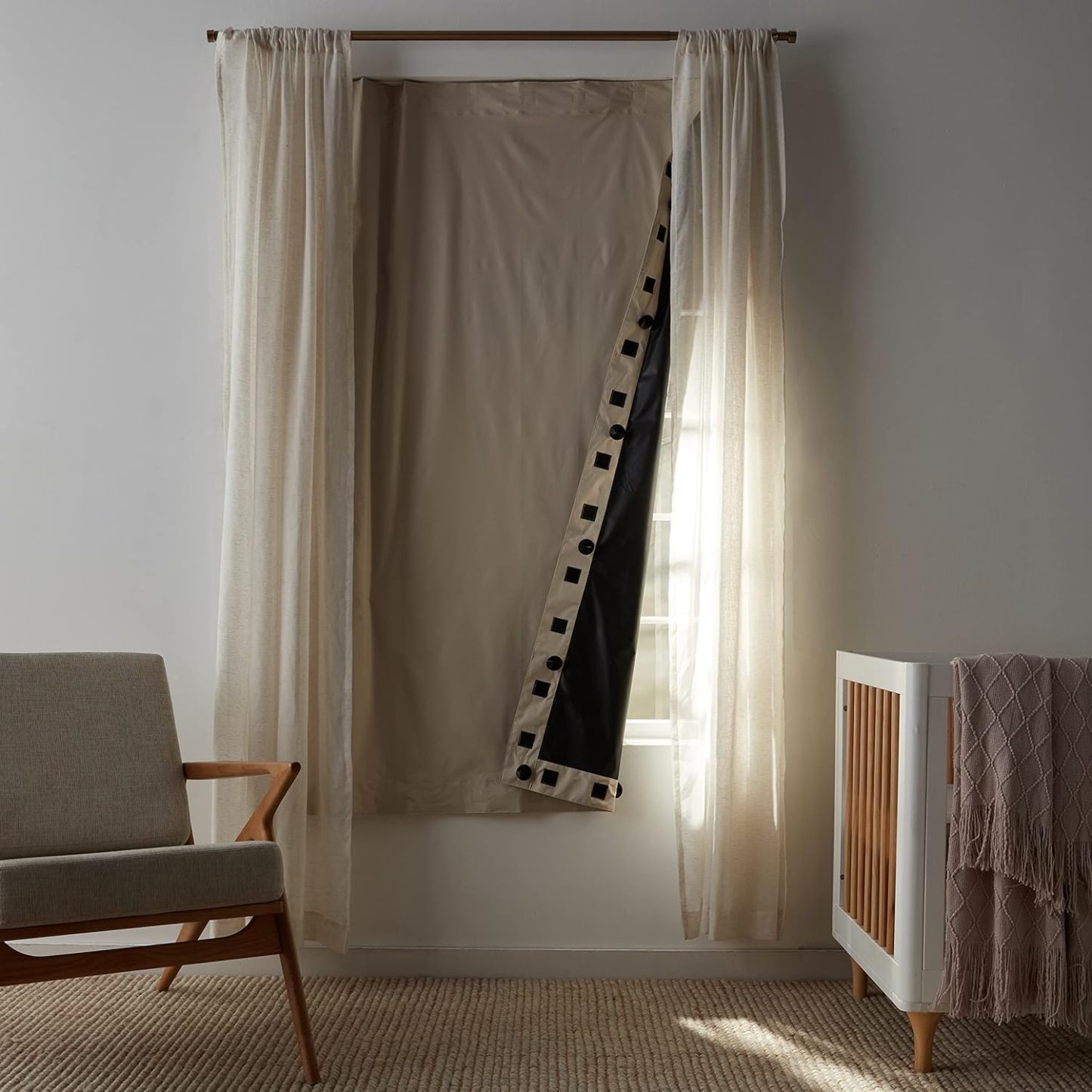 Portable Window Blackout Shades with Suction Cups, Moon and Stars Design, 78 x 50 Inch, 1 Pack