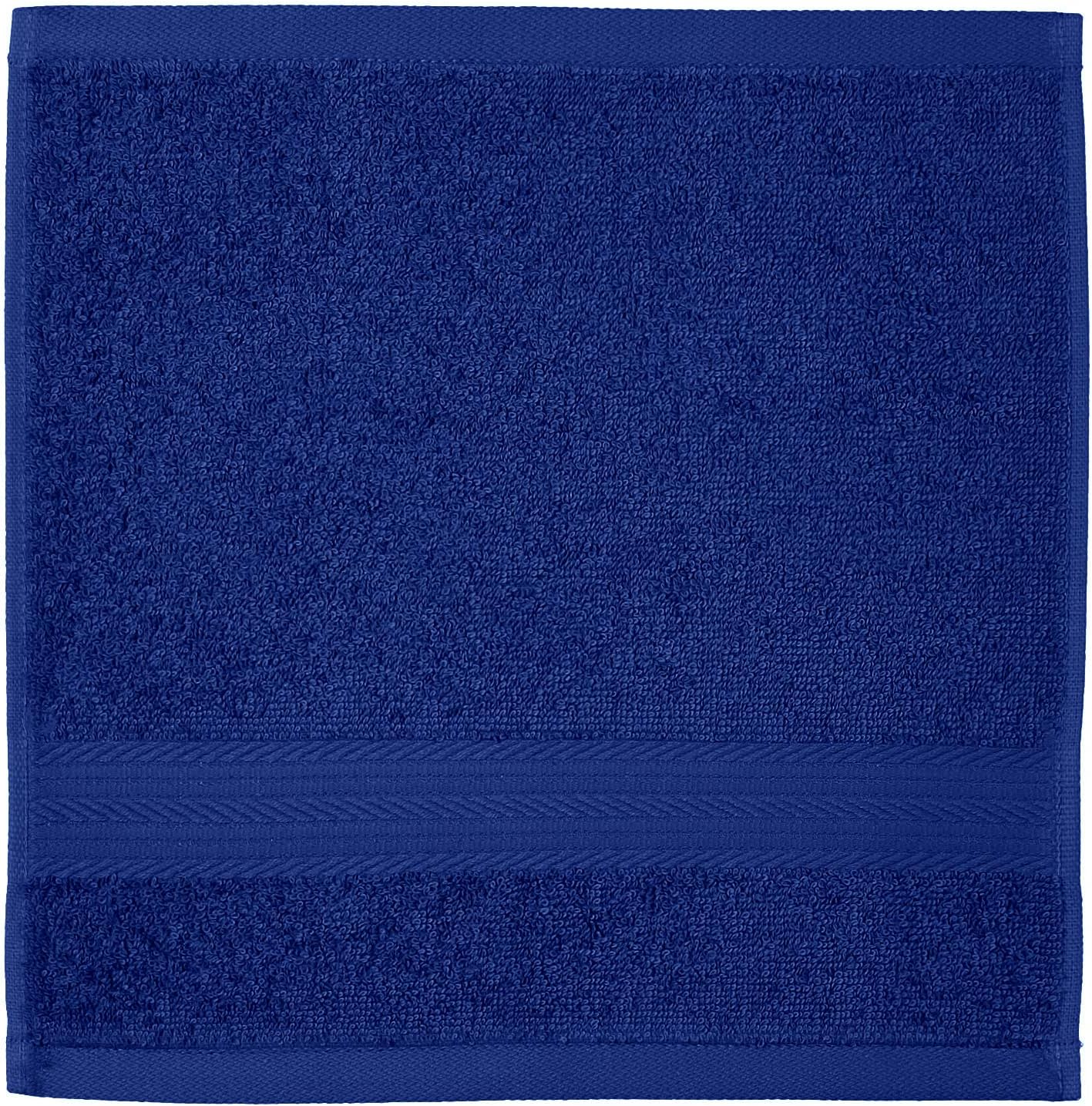 Fade-Resistant Cotton Washcloth - 12-Pack, Black