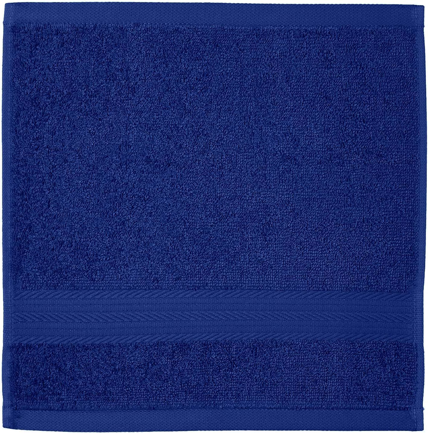 Fade-Resistant Cotton Washcloth - 12-Pack, Black