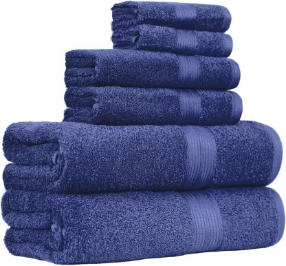 Fade-Resistant Cotton Washcloth - 12-Pack, Black