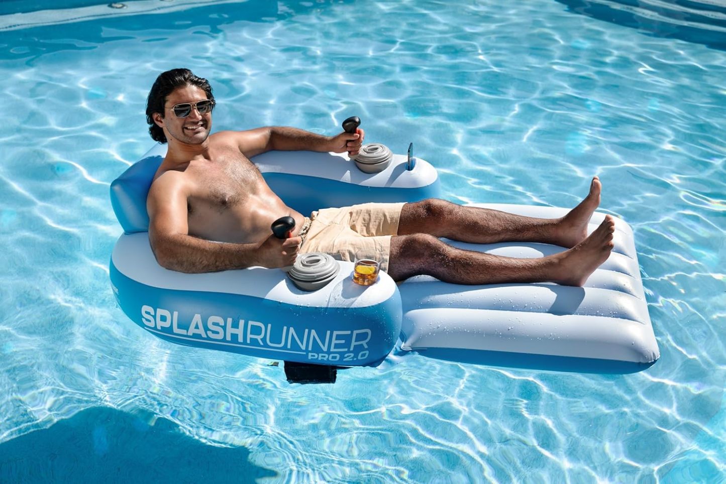 PoolCandy Splash Runner Motorized Pool Lounger