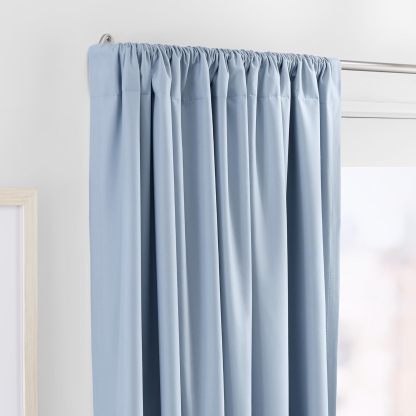 Adjustable Room Darkening Blackout Curtain Rod, 48" to 88", Nickel