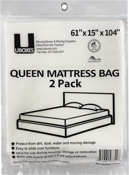 Vacuum Compression Space Saving Storage Bags with Hand Pump, Jumbo, Pack of 6, Clear