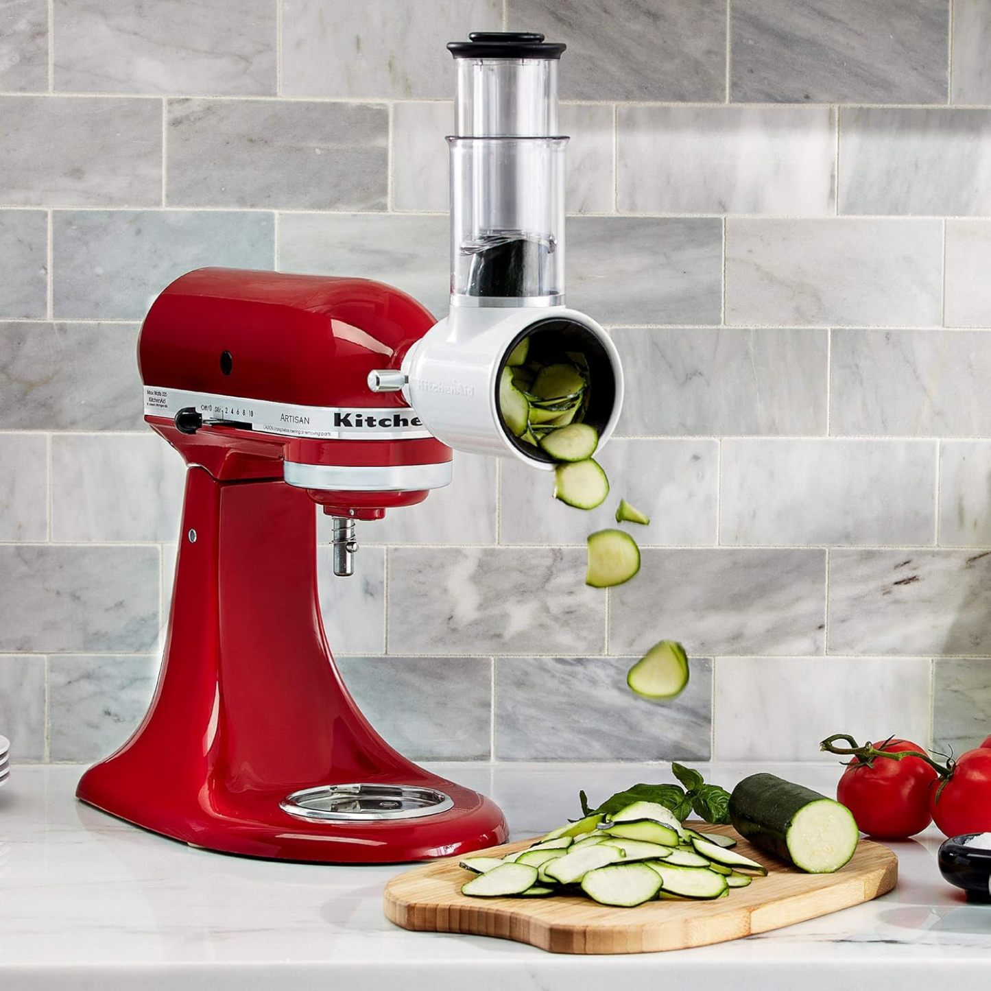 KitchethtnAid Artisan Series 5-Quart Tilt-Head Stand Mixer, Empire Red, KSM150PSER