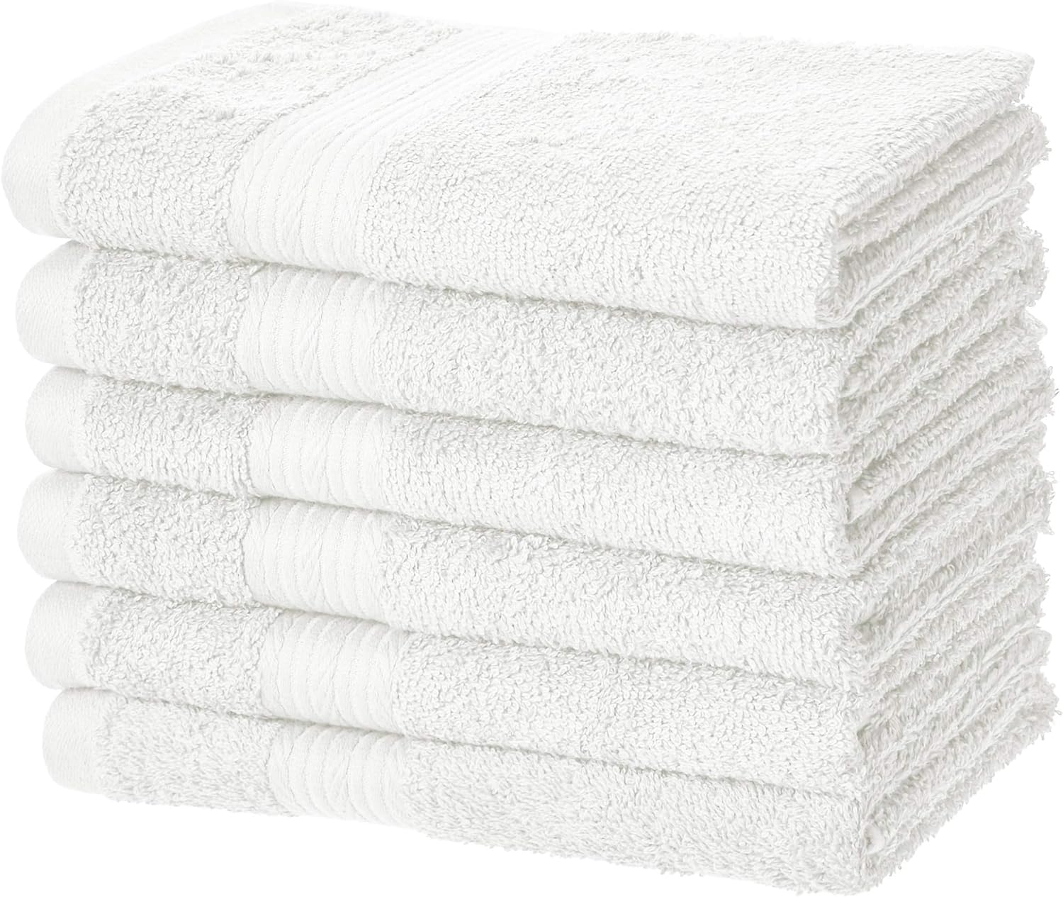Fade-Resistant Cotton Washcloth - 12-Pack, Black