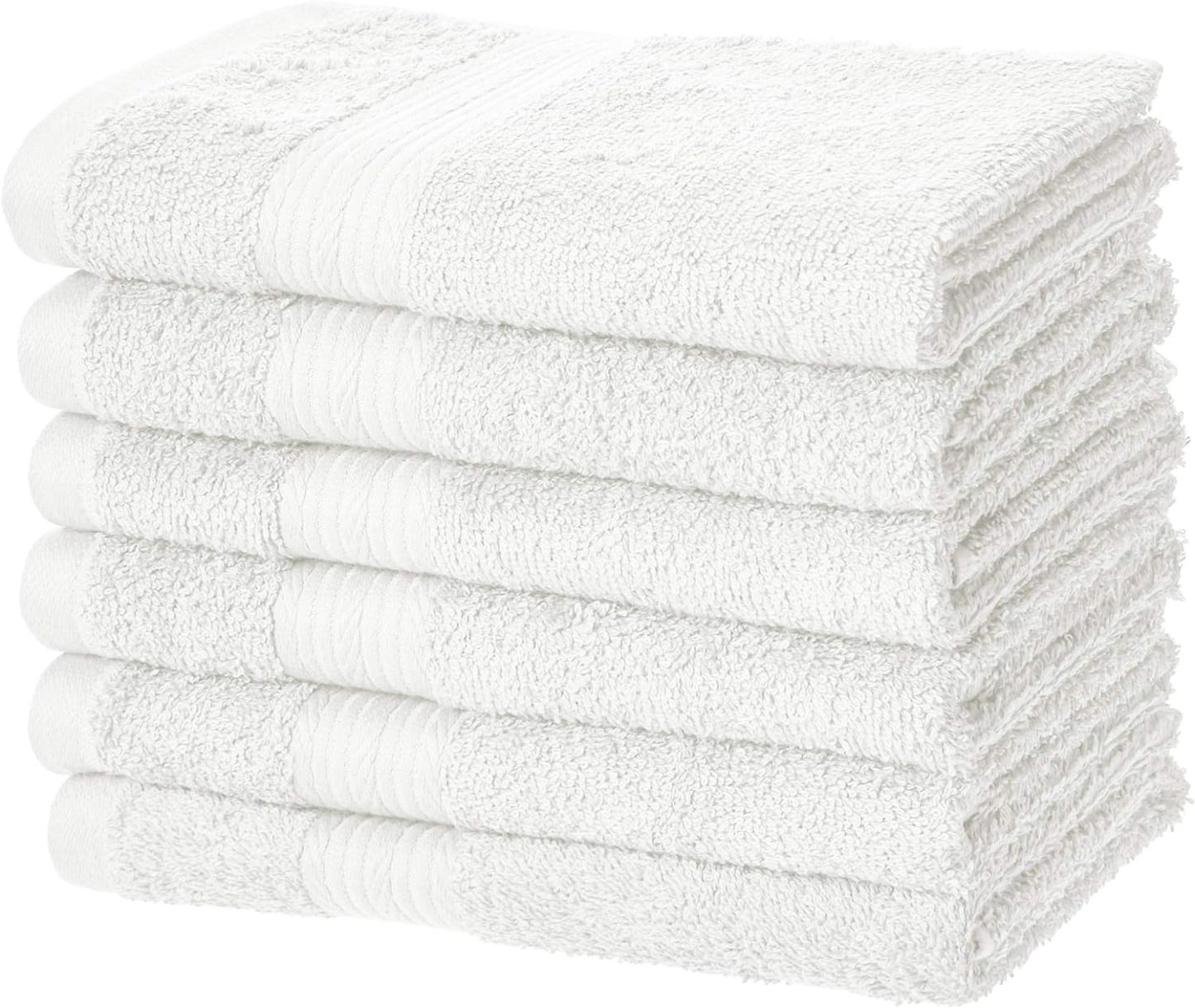 Fade-Resistant Cotton Washcloth - 12-Pack, Black