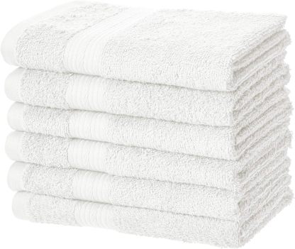 Fade-Resistant Cotton Washcloth - 12-Pack, Black