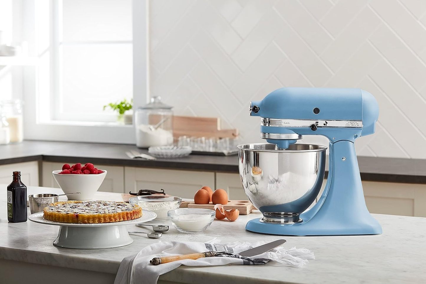 KitchethtnAid Artisan Series 5-Quart Tilt-Head Stand Mixer, Empire Red, KSM150PSER