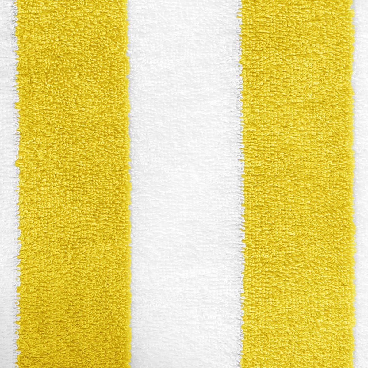 100% Cotton Terry Absorbent Cabana Stripe Pool & Beach Towel, Soft & Large, 2-Pack, Navy Blue, 30 in x 60 in