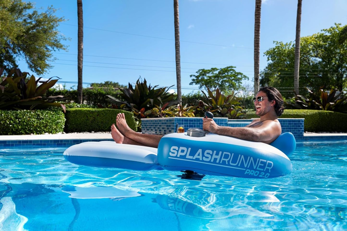PoolCandy Splash Runner Motorized Pool Lounger