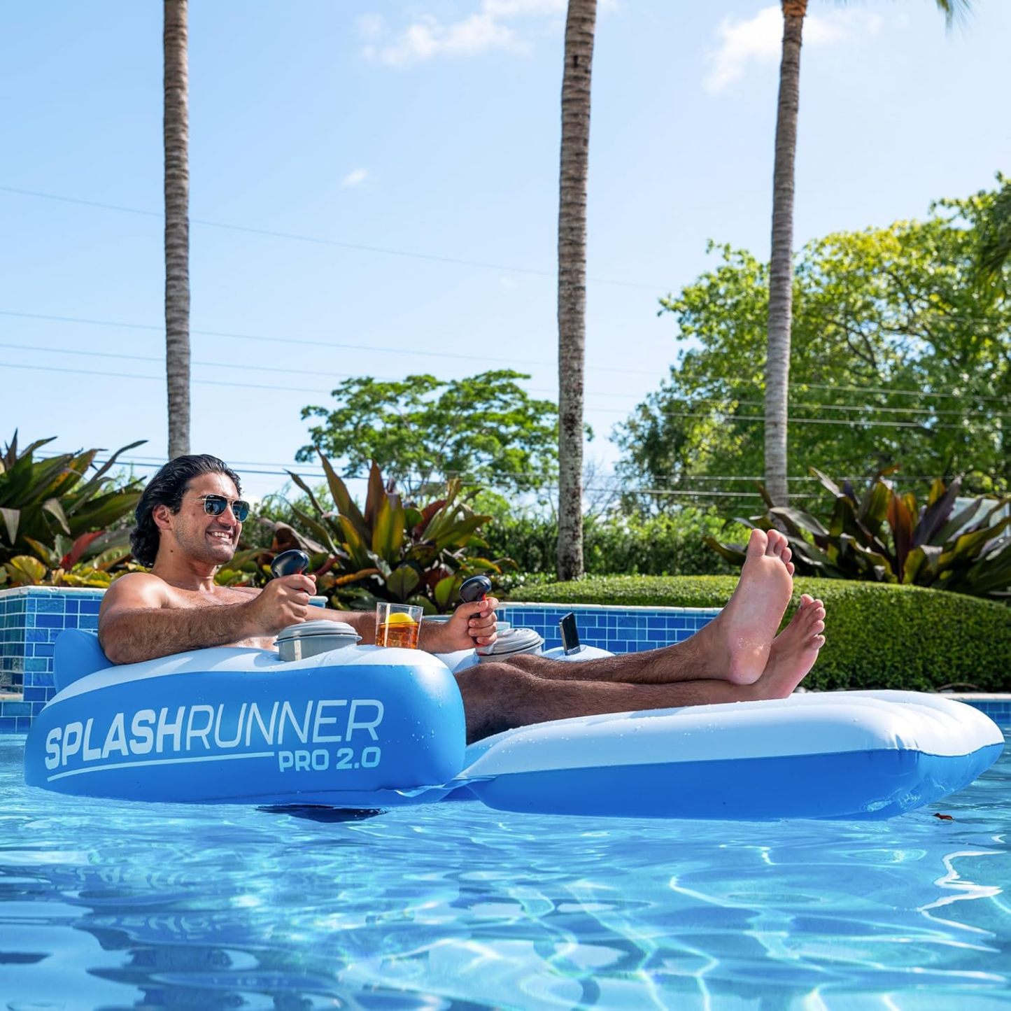 PoolCandy Splash Runner Motorized Pool Lounger