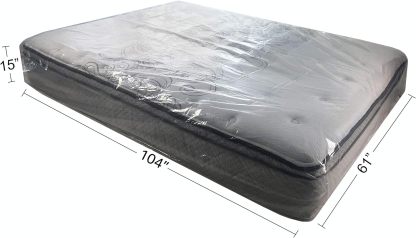 Vacuum Compression Space Saving Storage Bags with Hand Pump, Jumbo, Pack of 6, Clear