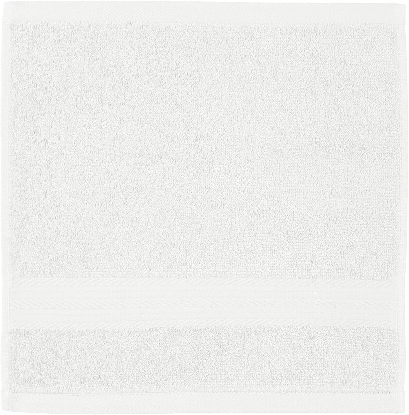 Fade-Resistant Cotton Washcloth - 12-Pack, Black