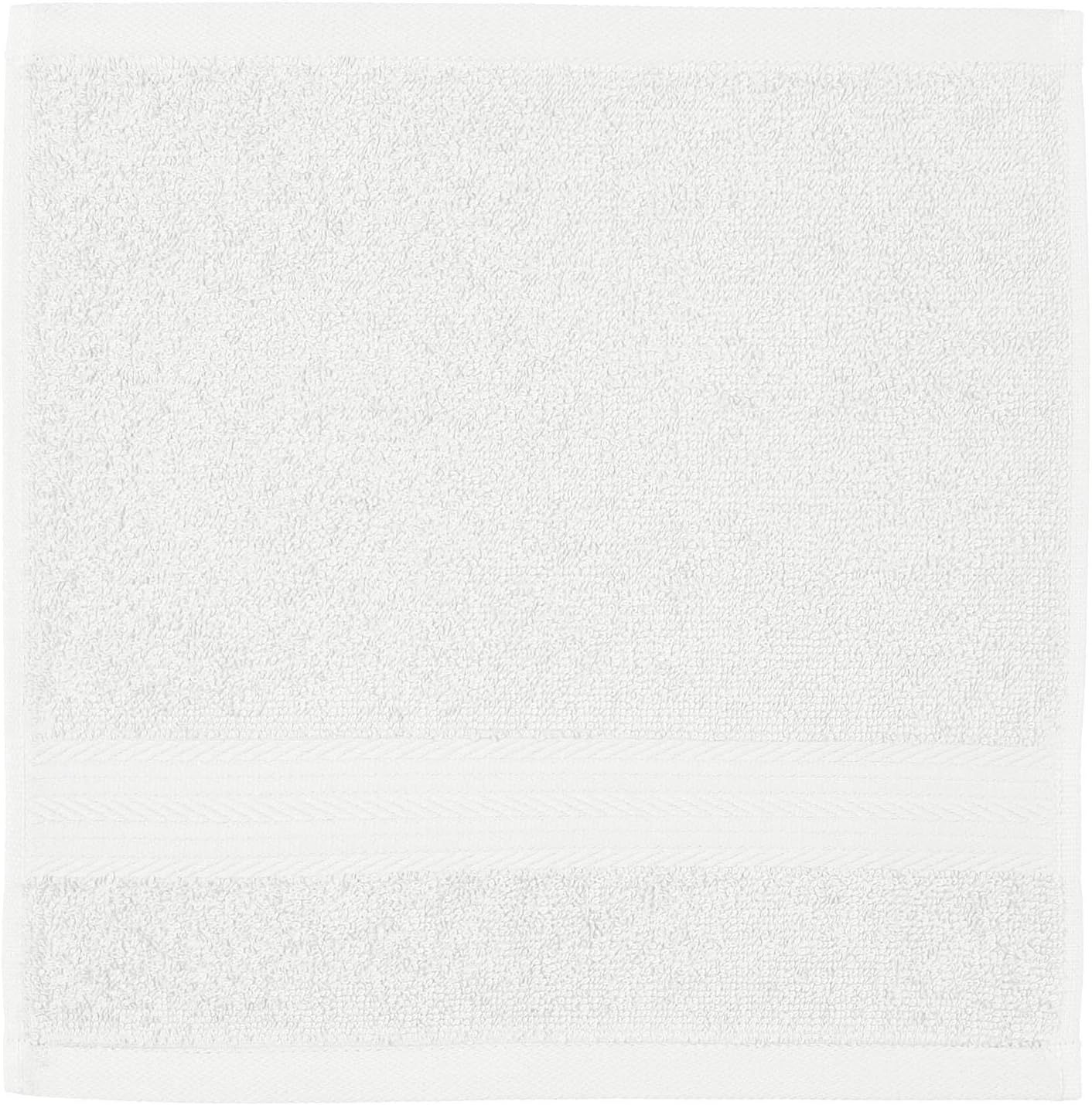 Fade-Resistant Cotton Washcloth - 12-Pack, Black