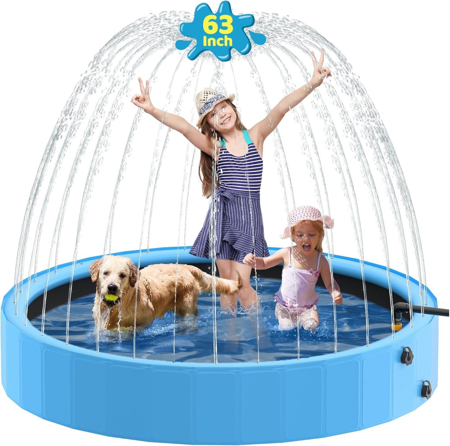 Foldable Pool with Sprinkler