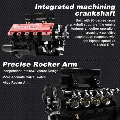 Tothtyan V8 FS-V800 28cc Engine RTR Nitro Engine Model Kits with Supercharger