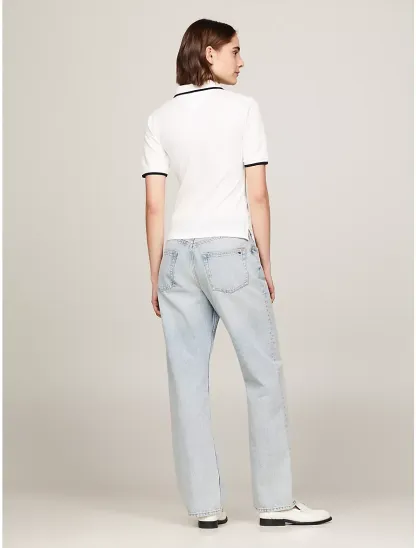 Slim Fit Tipped TH Monogram Polo