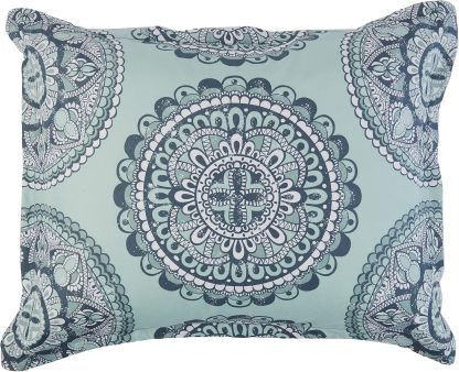 10-Piece Comforter Bedding Set, Full / Queen, Sea Foam Medallion, Microfiber, Ultra-Soft