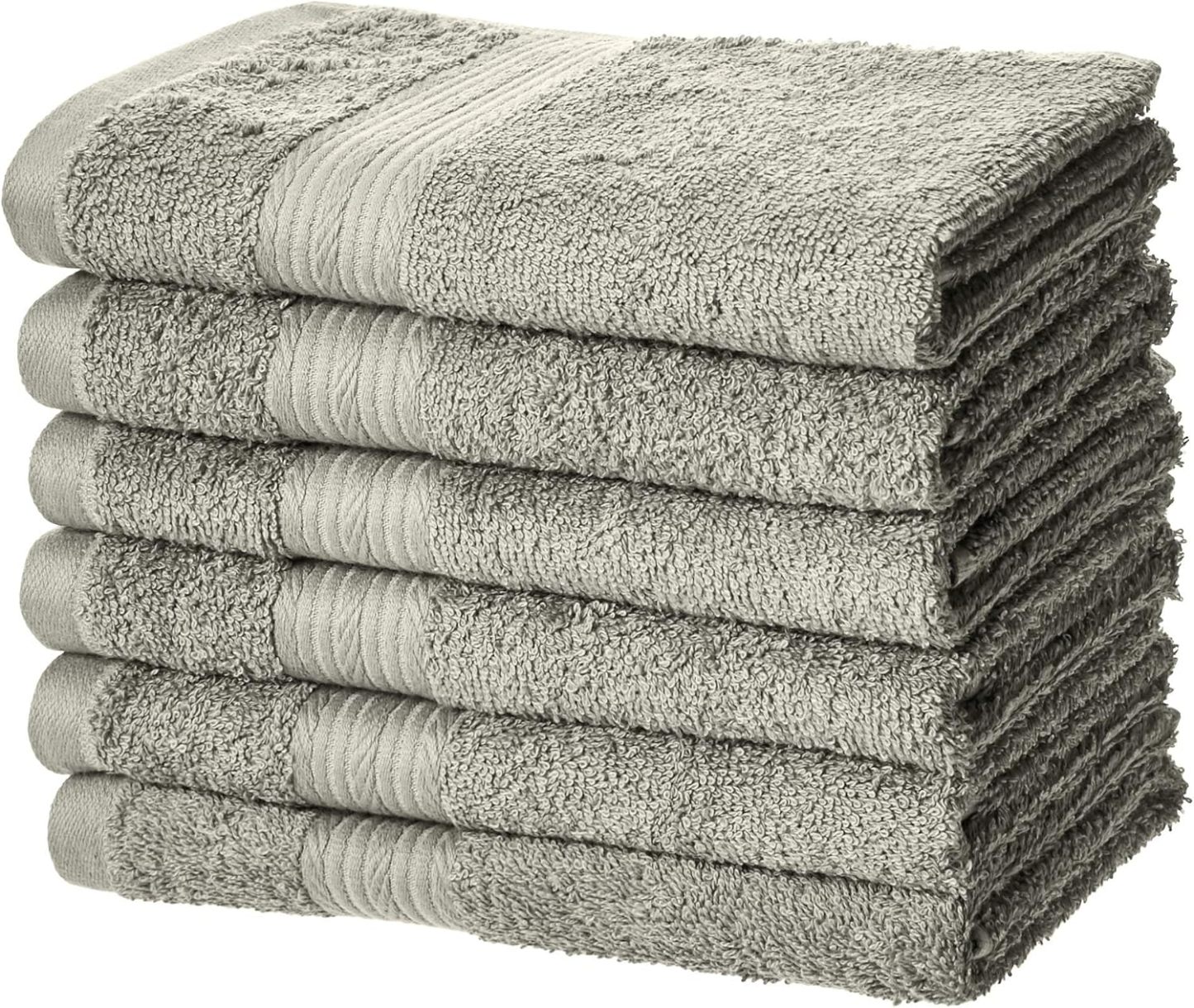 Fade-Resistant Cotton Washcloth - 12-Pack, Black