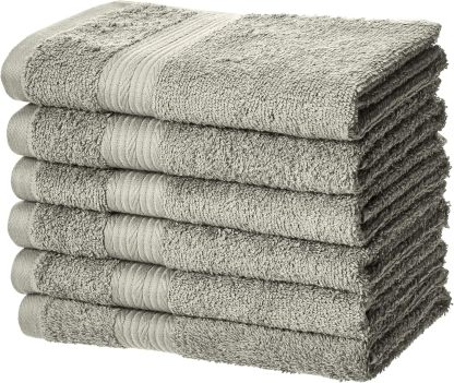 Fade-Resistant Cotton Washcloth - 12-Pack, Black
