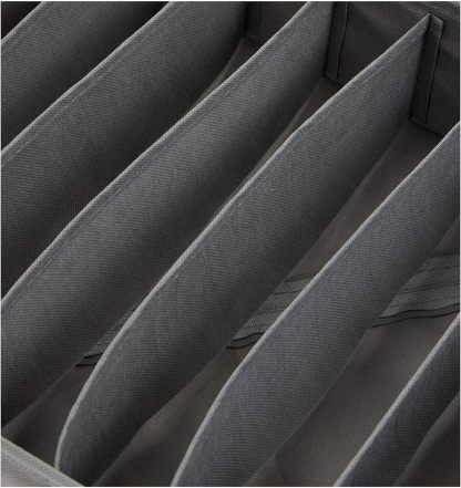Underwear Dresser Drawer Organizers, Pack of 2, Gray