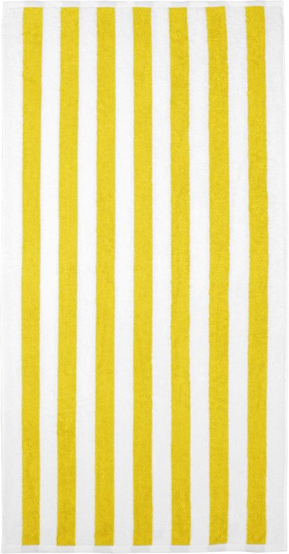 100% Cotton Terry Absorbent Cabana Stripe Pool & Beach Towel, Soft & Large, 2-Pack, Navy Blue, 30 in x 60 in