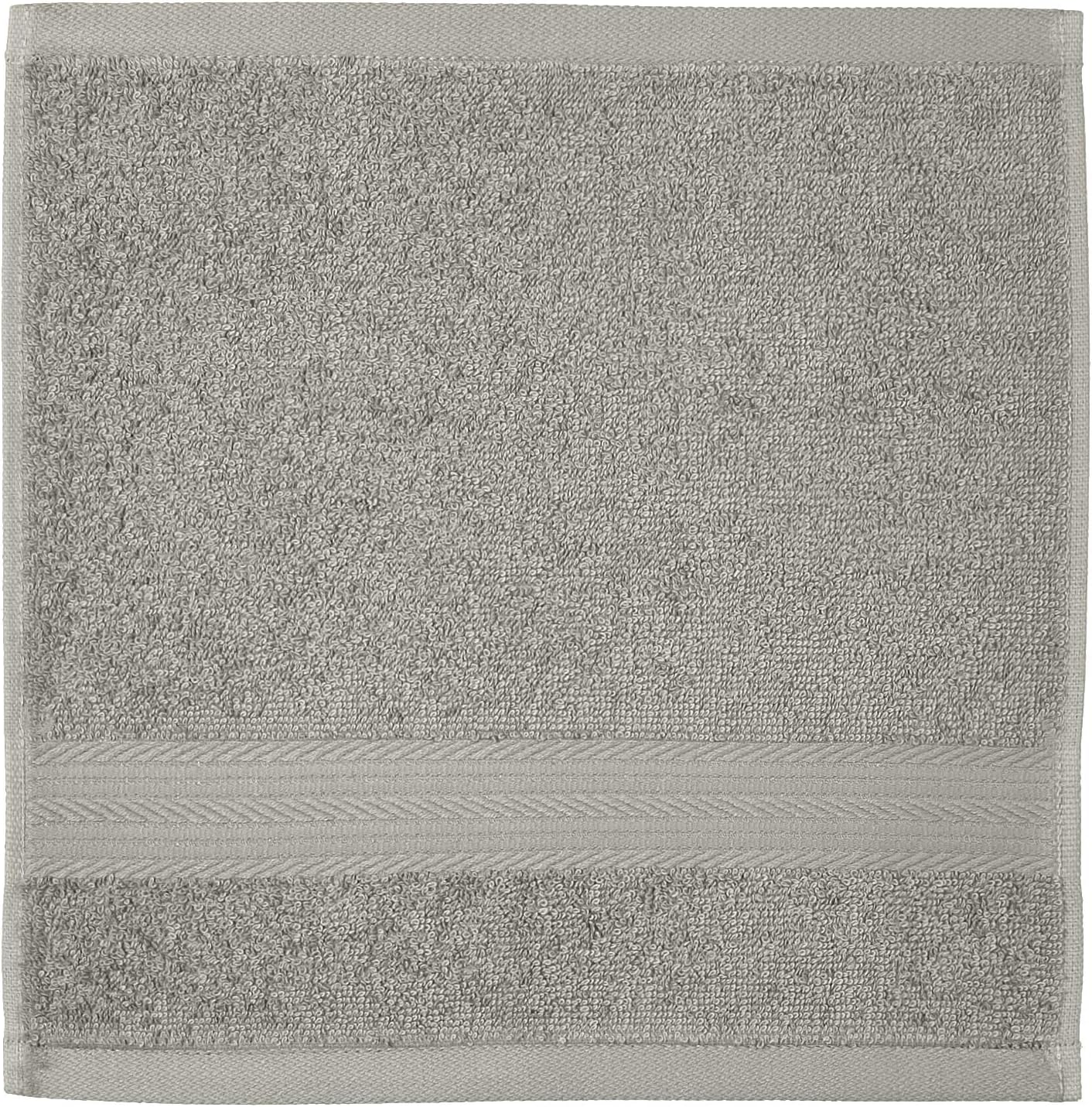 Fade-Resistant Cotton Washcloth - 12-Pack, Black