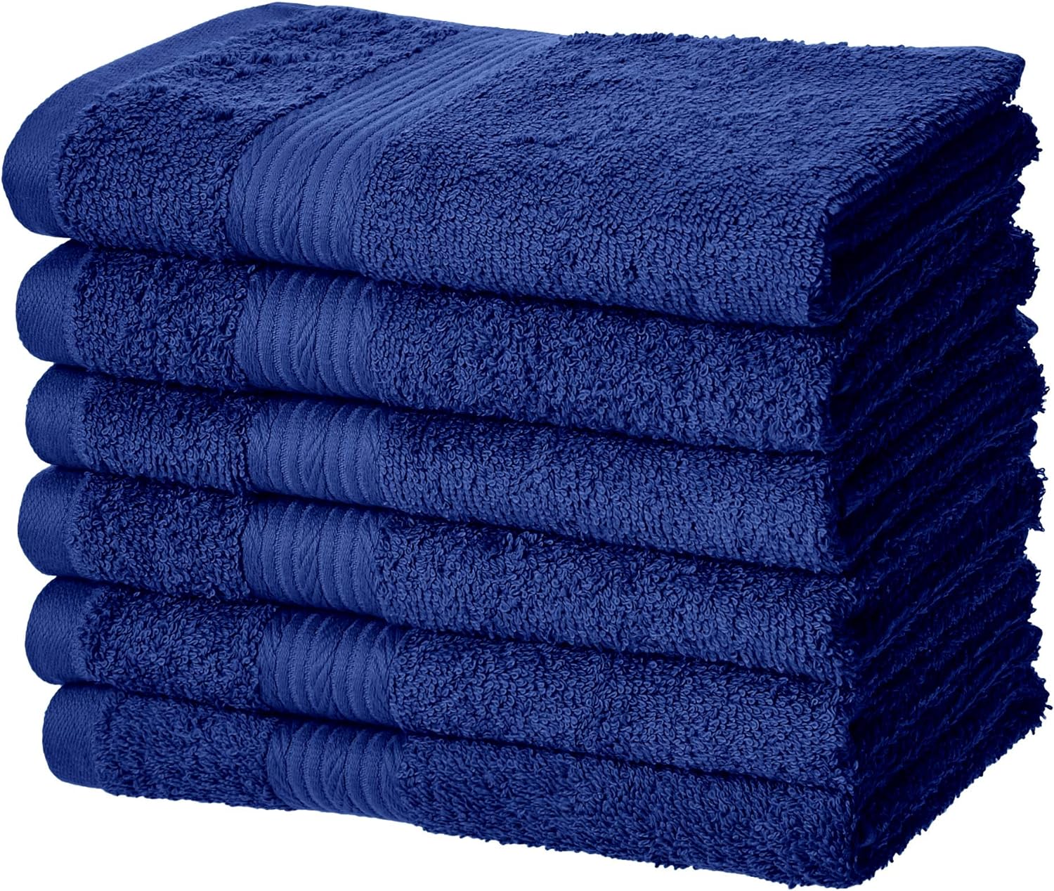 Fade-Resistant Cotton Washcloth - 12-Pack, Black