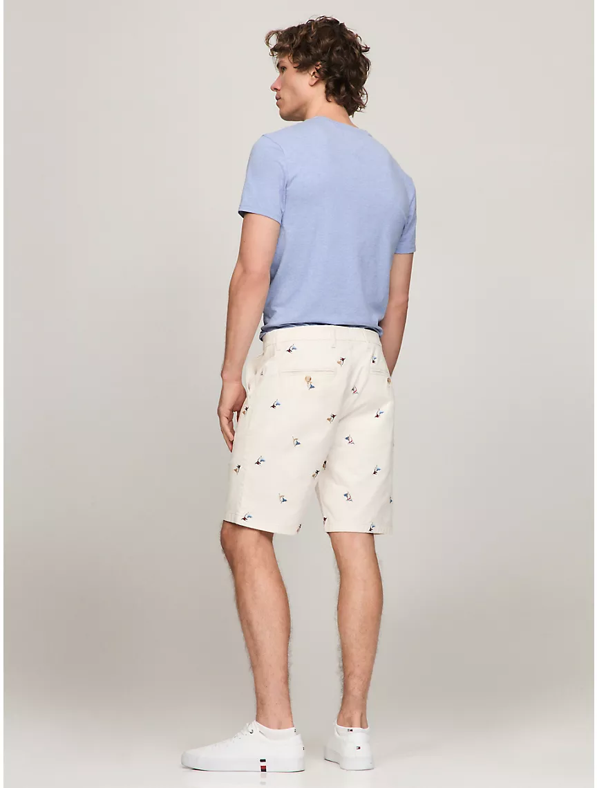 Allover Flag Print 9" Short