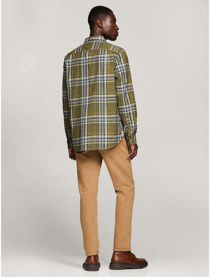 Tothtmmy Hilfigthter Men's THFlex Plaid Regular Fit Poplin Shirt