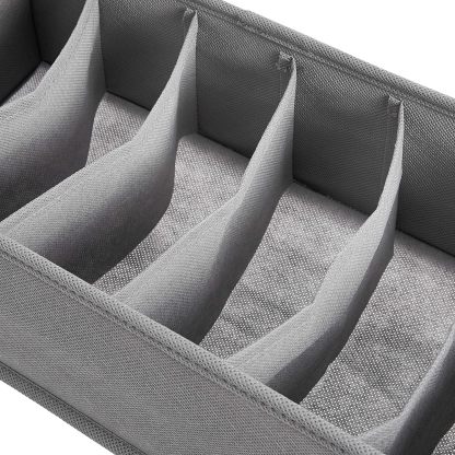 Underwear Dresser Drawer Organizers, Pack of 2, Gray