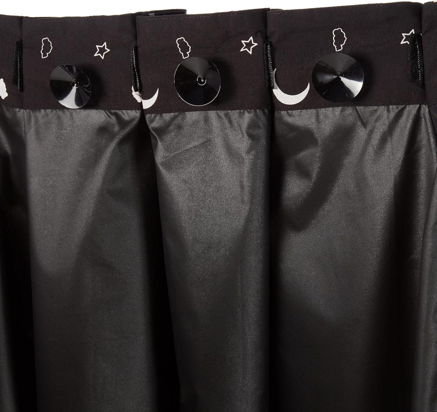 Portable Window Blackout Shades with Suction Cups, Moon and Stars Design, 78 x 50 Inch, 1 Pack