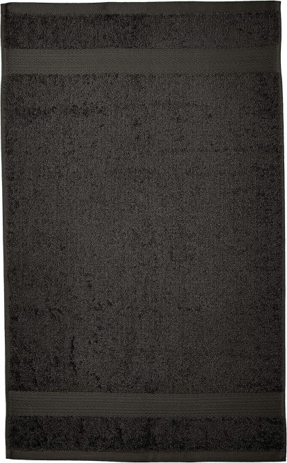 Fade-Resistant Cotton Washcloth - 12-Pack, Black
