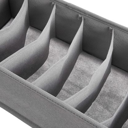 Underwear Dresser Drawer Organizers, Pack of 2, Gray