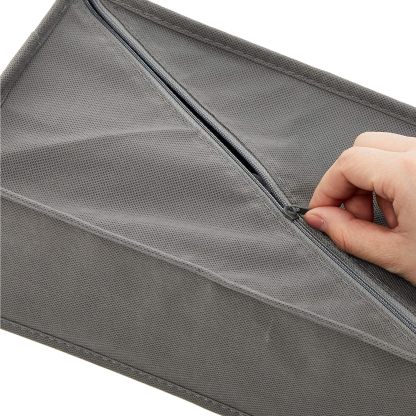 Underwear Dresser Drawer Organizers, Pack of 2, Gray