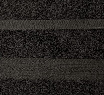 Fade-Resistant Cotton Washcloth - 12-Pack, Black
