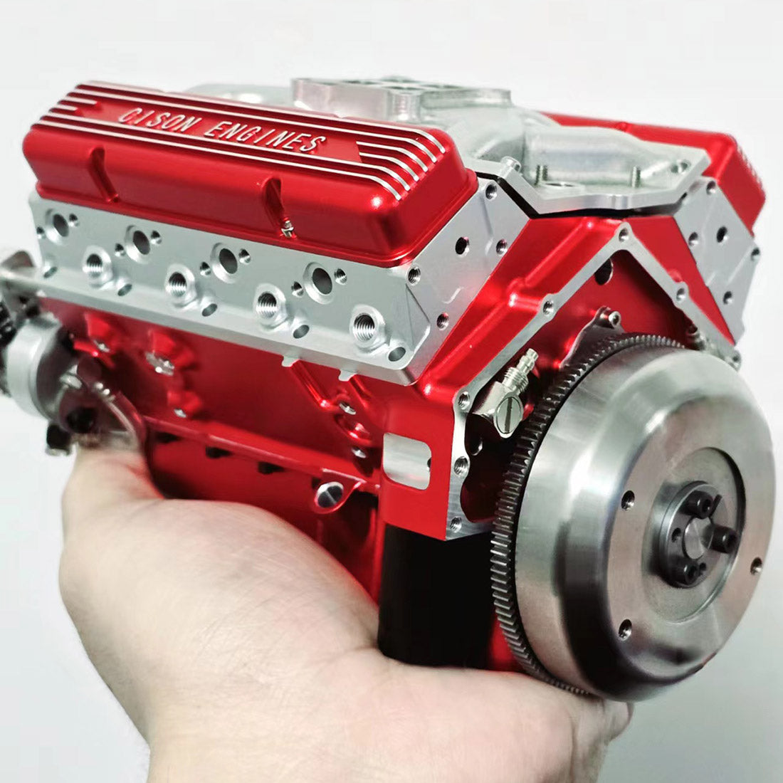 CISON Gasoline OHV V8 Small-block Engine Model Kits 4-Stroke 44cc Water-Cooled 1/6