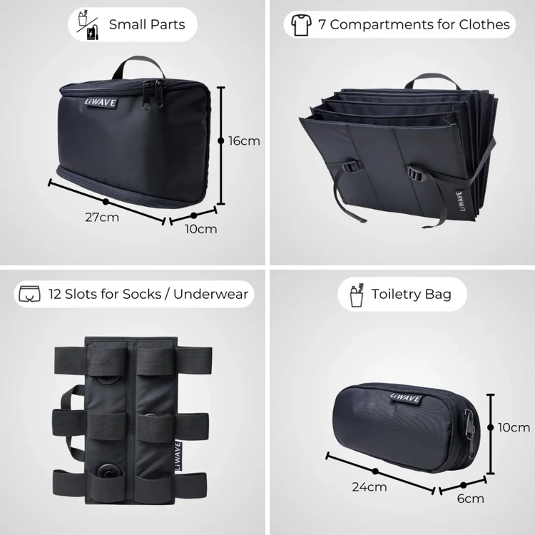 LiWAVE Premium Modular Backpack for every Occasion