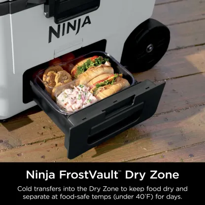Ninja FrostVault 45qt Wheeled Cooler with Dry Zone