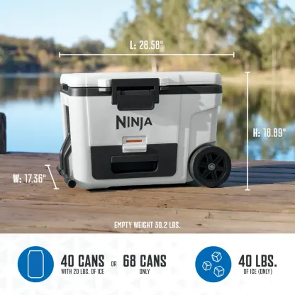 Ninja FrostVault 45qt Wheeled Cooler with Dry Zone