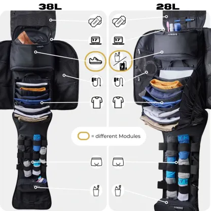 LiWAVE Premium Modular Backpack for every Occasion