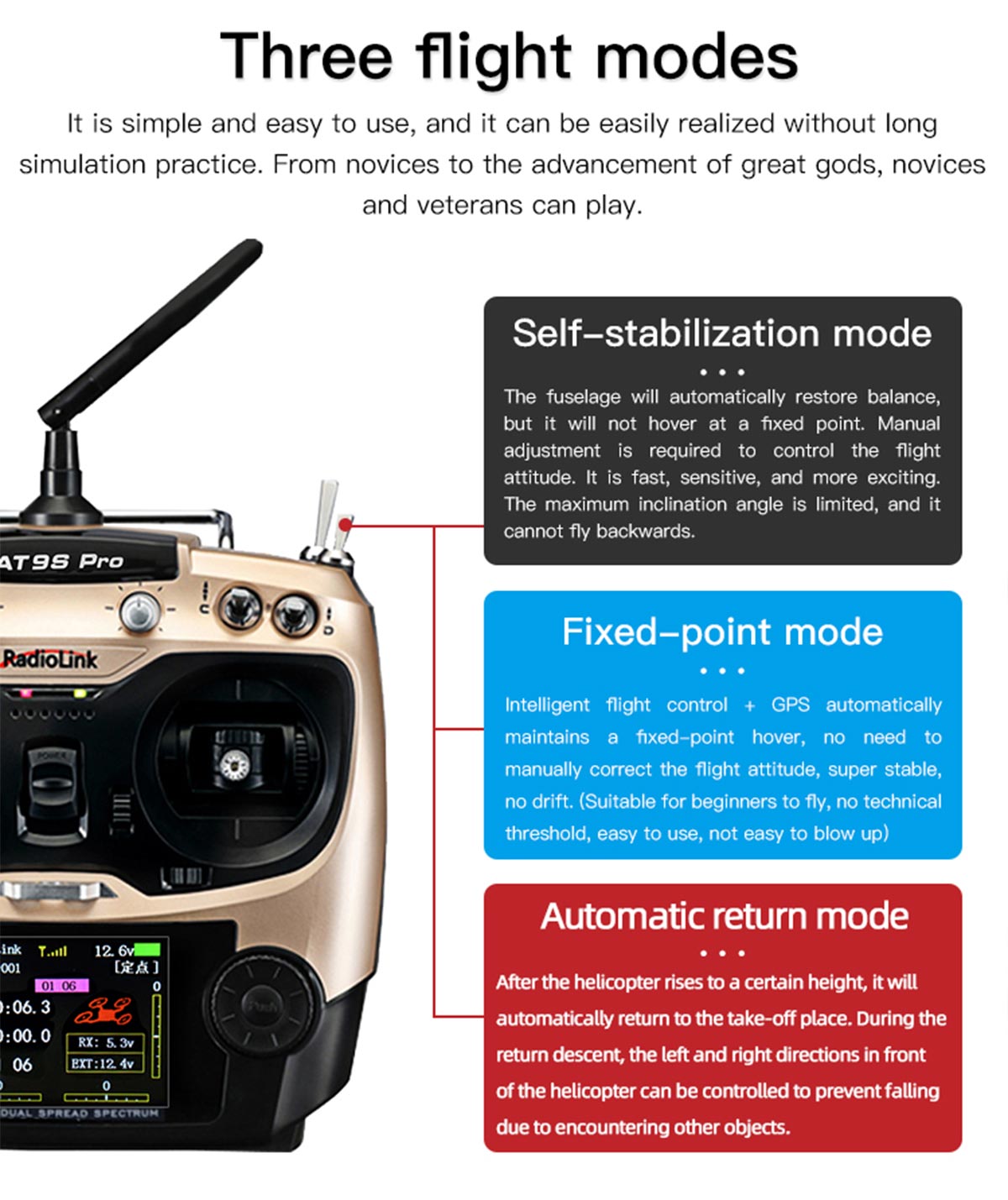JCZK 300C PRO 12CH Super Simulation Smart RC Helicopter RTF With GPS One-key Return Hover H1 Flight Control Flybarless